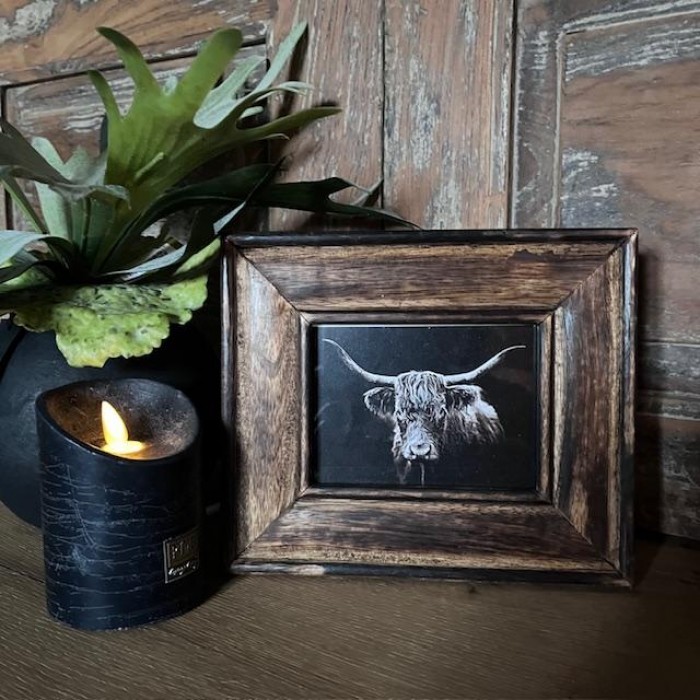 Fotolijst donker bruin S.