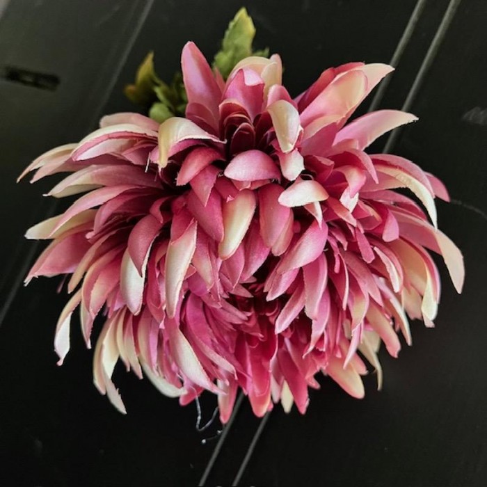 Kunst Chrysant oud roze.